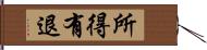 所得有退 Hand Scroll