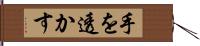 手を透かす Hand Scroll