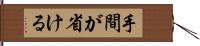 手間が省ける Hand Scroll