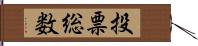 投票総数 Hand Scroll