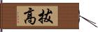 拔高 Hand Scroll