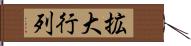 拡大行列 Hand Scroll