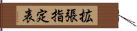 拡張指定表 Hand Scroll