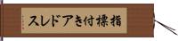指標付きアドレス Hand Scroll