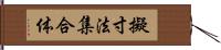 擬寸法集合体 Hand Scroll