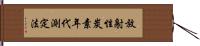 放射性炭素年代測定法 Hand Scroll