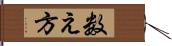 数え方 Hand Scroll