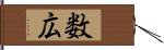 数広 Hand Scroll