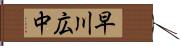 早川広中 Hand Scroll