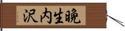 晩生内沢 Hand Scroll