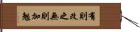 有則改之，無則加勉 Hand Scroll