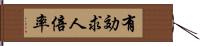 有効求人倍率 Hand Scroll