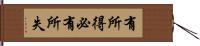 有所得必有所失 Hand Scroll