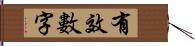 有效數字 Hand Scroll