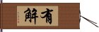 有解 Hand Scroll