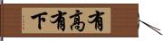 有高有下 Hand Scroll