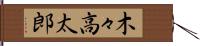 木々高太郎 Hand Scroll