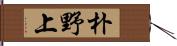 朴野上 Hand Scroll