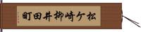 松ケ崎柳井田町 Hand Scroll