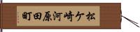 松ケ崎河原田町 Hand Scroll