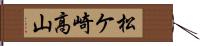 松ケ崎高山 Hand Scroll