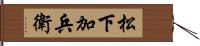 松下加兵衛 Hand Scroll
