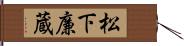 松下廉蔵 Hand Scroll