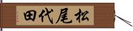 松尾代田 Hand Scroll