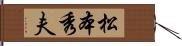 松本秀夫 Hand Scroll