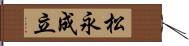 松永成立 Hand Scroll