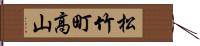 松竹町高山 Hand Scroll