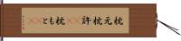 枕元 Hand Scroll