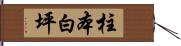 柱本白坪 Hand Scroll