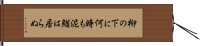 柳の下に何時も泥鰌は居らぬ Hand Scroll