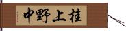 桂上野中 Hand Scroll