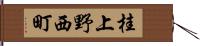 桂上野西町 Hand Scroll