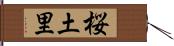 桜土里 Hand Scroll