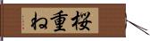 桜重ね Hand Scroll