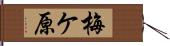 梅ケ原 Hand Scroll