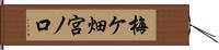 梅ケ畑宮ノ口 Hand Scroll