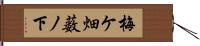 梅ケ畑薮ノ下 Hand Scroll