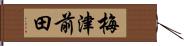 梅津前田 Hand Scroll