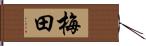 梅田 Hand Scroll