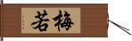 梅若 Hand Scroll