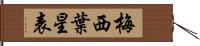 梅西葉星表 Hand Scroll