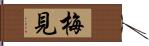 梅見 Hand Scroll