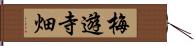 梅遊寺畑 Hand Scroll