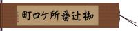 椥辻番所ケ口町 Hand Scroll