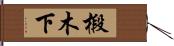 椴木下 Hand Scroll