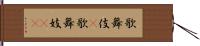 歌舞伎(P) Hand Scroll